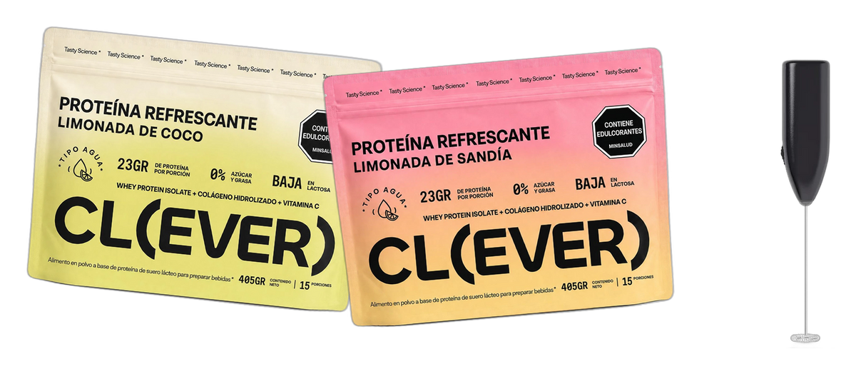 Dúo Clever — Limonada de Coco + Limonada de Sandía + Clever Shaker de regalo