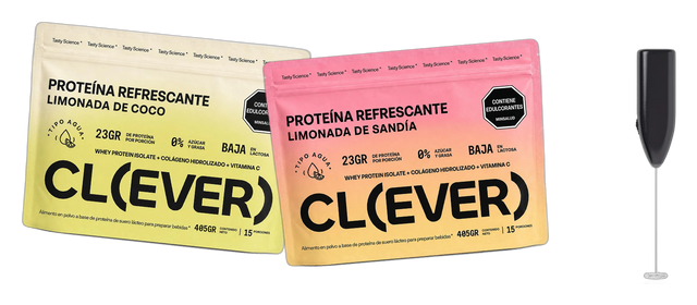 Dúo Clever — Limonada de Coco + Limonada de Sandía + Clever Shaker de regalo